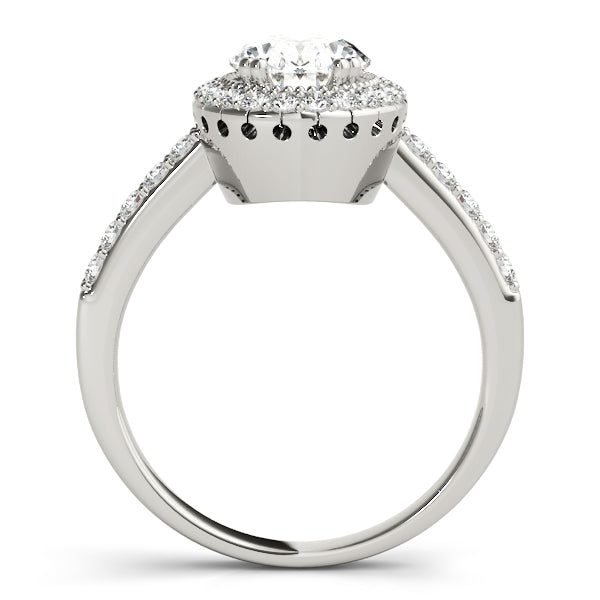 Eternal Color Rings Oval Diamond Engagement Ring in 10K/14K gold and platinum with certified lab-grown or natural diamonds