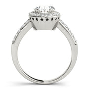 Eternal Color Rings Oval Diamond Engagement Ring in 10K/14K gold and platinum with certified lab-grown or natural diamonds