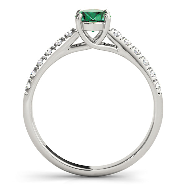Radiant Trellis Oval Diamond Engagement Ring in 10K/14K gold and platinum with certified lab-grown or natural diamonds