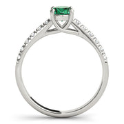 Radiant Trellis Oval Diamond Engagement Ring in 10K/14K gold and platinum with certified lab-grown or natural diamonds