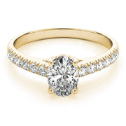 Radiant Trellis Oval Diamond Engagement Ring in 10K/14K gold and platinum with certified lab-grown or natural diamonds