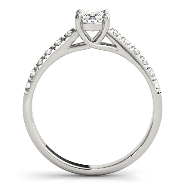 Radiant Trellis Oval Diamond Engagement Ring in 10K/14K gold and platinum with certified lab-grown or natural diamonds