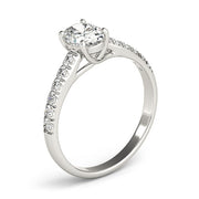 Radiant Trellis Oval Diamond Engagement Ring in 10K/14K gold and platinum with certified lab-grown or natural diamonds