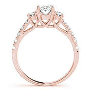 0.50-5.00ct Oval Diamond Engagement Ring in 10K/14K gold and platinum with certified lab-grown or natural diamonds