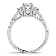 0.50-5.00ct Oval Diamond Engagement Ring in 10K/14K gold and platinum with certified lab-grown or natural diamonds