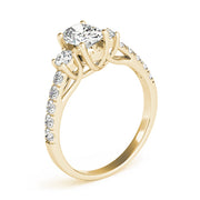 0.50-5.00ct Oval Diamond Engagement Ring in 10K/14K gold and platinum with certified lab-grown or natural diamonds