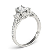 0.50-5.00ct Oval Diamond Engagement Ring in 10K/14K gold and platinum with certified lab-grown or natural diamonds