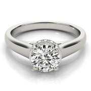 Cherished Trellis Round Diamond Engagement Ring in 10K/14K gold and platinum with certified lab-grown or natural diamonds
