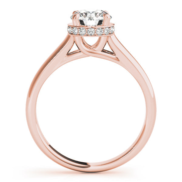 Cherished Trellis Round Diamond Engagement Ring in 10K/14K gold and platinum with certified lab-grown or natural diamonds