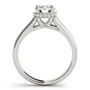 Cherished Trellis Round Diamond Engagement Ring in 10K/14K gold and platinum with certified lab-grown or natural diamonds