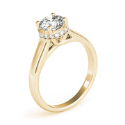 Cherished Trellis Round Diamond Engagement Ring in 10K/14K gold and platinum with certified lab-grown or natural diamonds