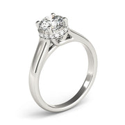 Cherished Trellis Round Diamond Engagement Ring in 10K/14K gold and platinum with certified lab-grown or natural diamonds