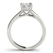 Noble Trellis Princess Diamond Engagement Ring in 10K/14K gold and platinum with certified lab-grown or natural diamonds