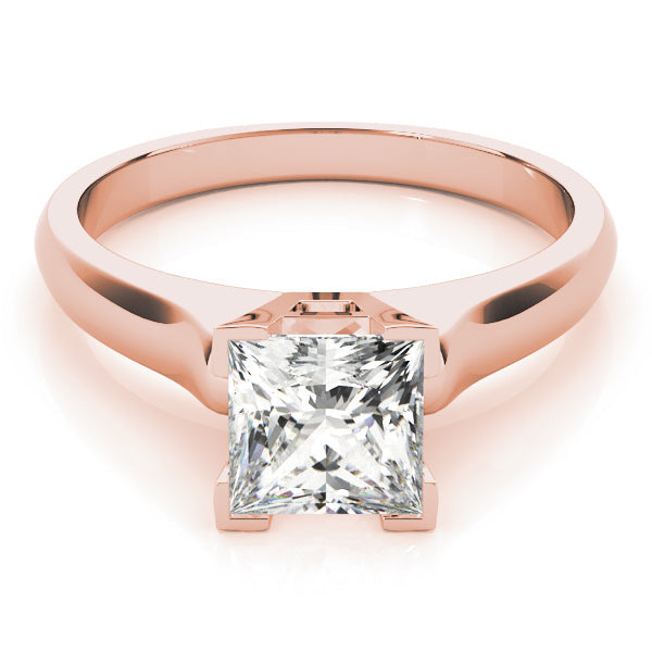 Timeless Solitaires Princess Diamond Engagement Ring in 10K/14K gold and platinum with certified lab-grown or natural diamonds