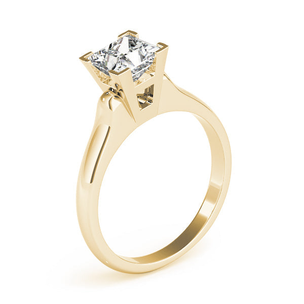 Timeless Solitaires Princess Diamond Engagement Ring in 10K/14K gold and platinum with certified lab-grown or natural diamonds