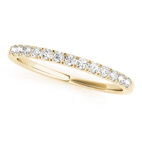 Split Prong Half Eternity Ring in 10K/14K gold and platinum with certified lab-grown or natural diamonds
