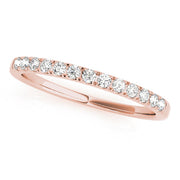 Split Prong Half Eternity Ring in Gold & Platinum