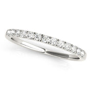 Split Prong Half Eternity Ring in Gold & Platinum
