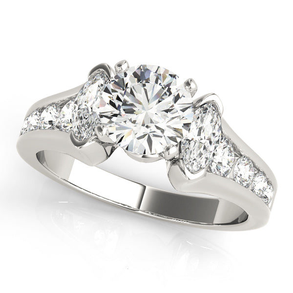 Iconic Fancy Shape Remounts Marquise Diamond Engagement Ring in 10K/14K gold and platinum with certified lab-grown or natural diamonds