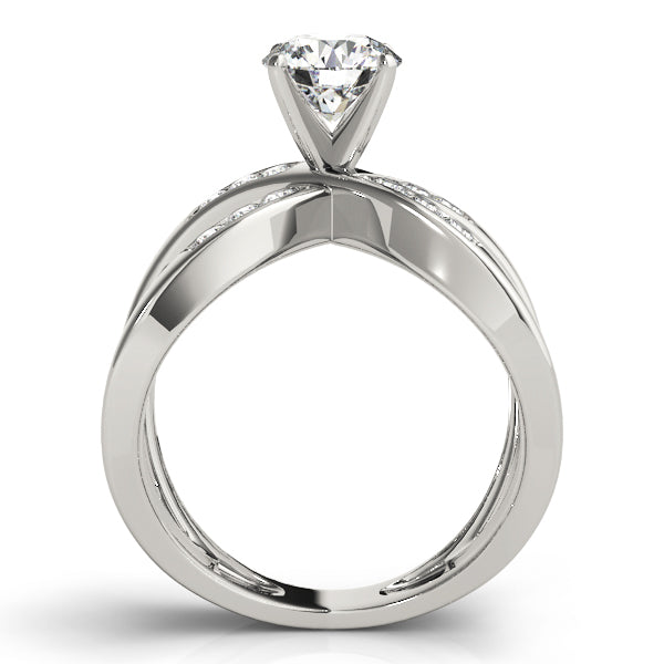 Signature Remounts Round Diamond Engagement Ring in 10K/14K gold and platinum with certified lab-grown or natural diamonds