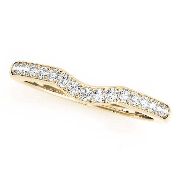 Prong Set Half Eternity Ring in 10K/14K gold and platinum with certified lab-grown or natural diamonds