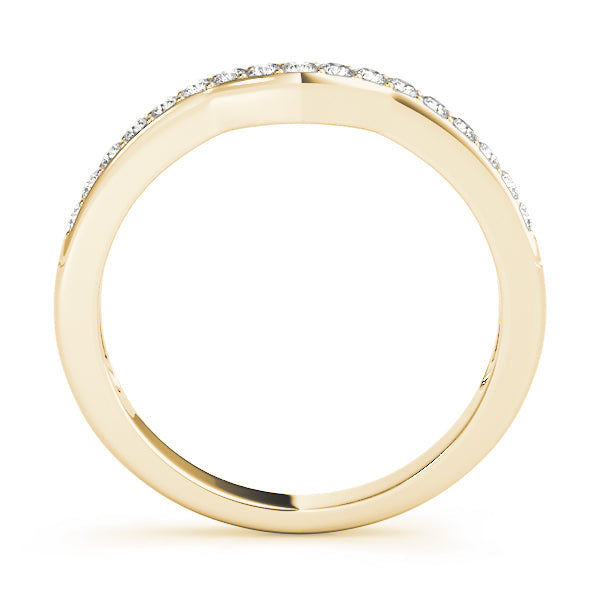 Prong Set Half Eternity Ring in Gold & Platinum