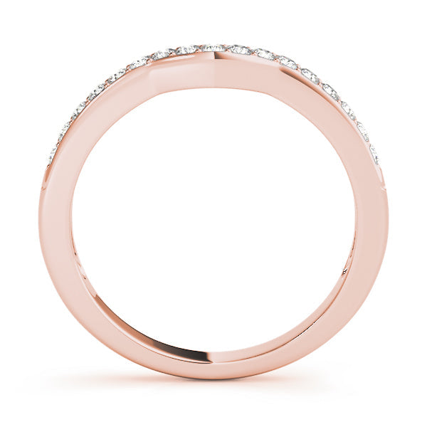 Prong Set Half Eternity Ring in Gold & Platinum
