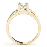 Channel-Set Princess Diamond Engagement Ring in 10K/14K gold and platinum with certified lab-grown or natural diamonds