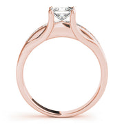 Channel-Set Princess Diamond Engagement Ring in 10K/14K gold and platinum with certified lab-grown or natural diamonds