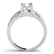 Channel-Set Princess Diamond Engagement Ring in 10K/14K gold and platinum with certified lab-grown or natural diamonds