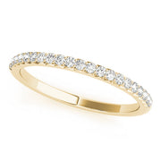 Straight Prong Set Half Eternity Ring in 10K/14K gold and platinum with certified lab-grown or natural diamonds