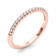 Straight Prong Set Half Eternity Ring in Gold & Platinum