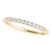 Prong Set Half Eternity Ring in 10K/14K gold and platinum with certified lab-grown or natural diamonds