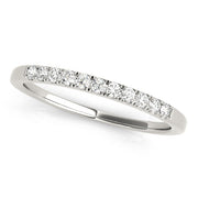 Prong Set Half Eternity Ring in Gold & Platinum