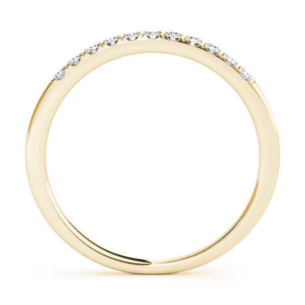 Prong Set Half Eternity Ring in Gold & Platinum