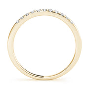 Prong Set Half Eternity Ring in Gold & Platinum