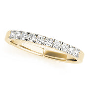 Split Prong Half Eternity Ring in 10K/14K gold and platinum with certified lab-grown or natural diamonds