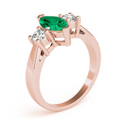 Couture Color Rings Marquise Diamond Engagement Ring in 10K/14K gold and platinum with certified lab-grown or natural diamonds