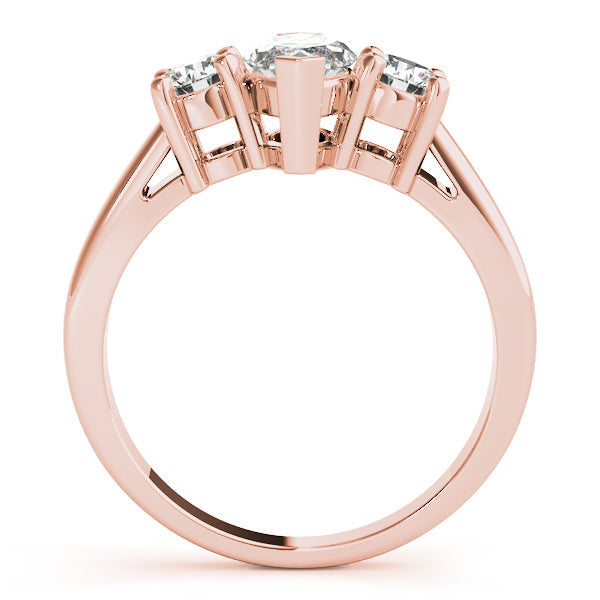 Couture Color Rings Marquise Diamond Engagement Ring in 10K/14K gold and platinum with certified lab-grown or natural diamonds