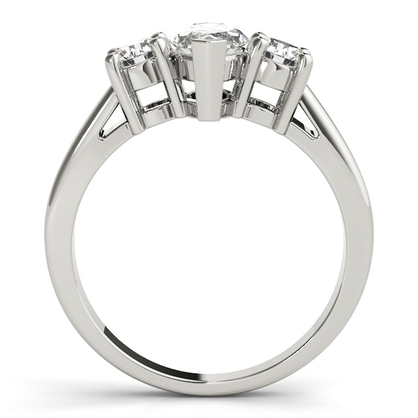 Couture Color Rings Marquise Diamond Engagement Ring in 10K/14K gold and platinum with certified lab-grown or natural diamonds