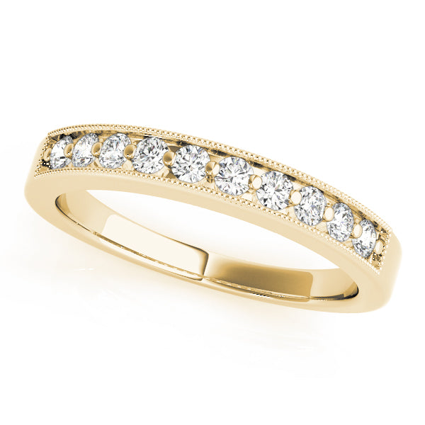 Channel Set Half Eternity Ring in 10K/14K gold and platinum with certified lab-grown or natural diamonds