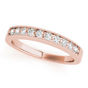 Channel Set Half Eternity Ring in Gold & Platinum