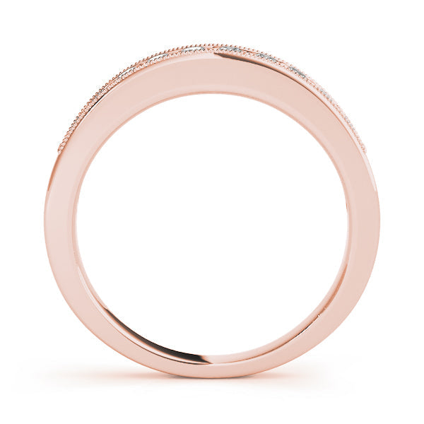 Channel Set Half Eternity Ring in Gold & Platinum