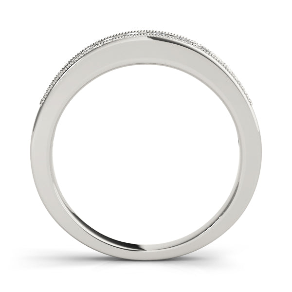 Channel Set Half Eternity Ring in Gold & Platinum