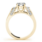Celestial Trellis Round Diamond Engagement Ring in 10K/14K gold and platinum with certified lab-grown or natural diamonds