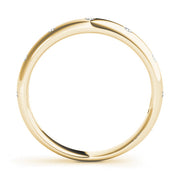Stackable Bezel Set Half Eternity Ring in Gold & Platinum