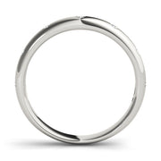 Stackable Bezel Set Half Eternity Ring in Gold & Platinum