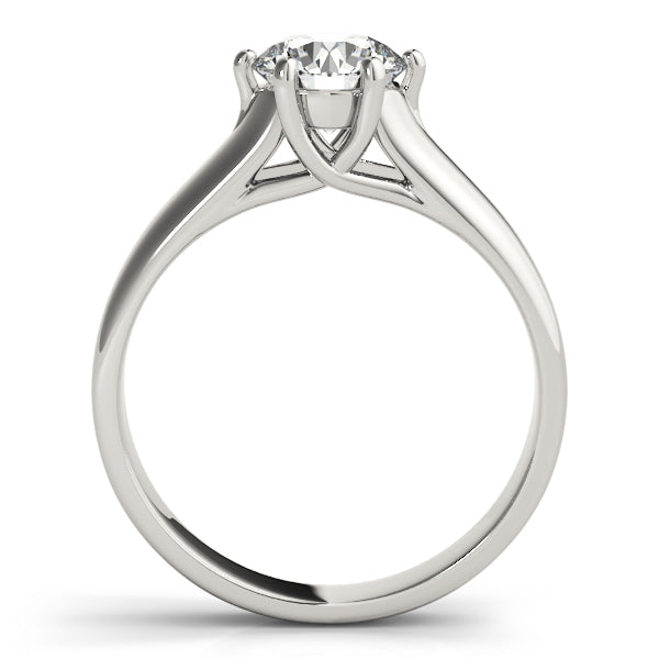 Elegant Trellis Round Diamond Engagement Ring in 10K/14K gold and platinum with certified lab-grown or natural diamonds