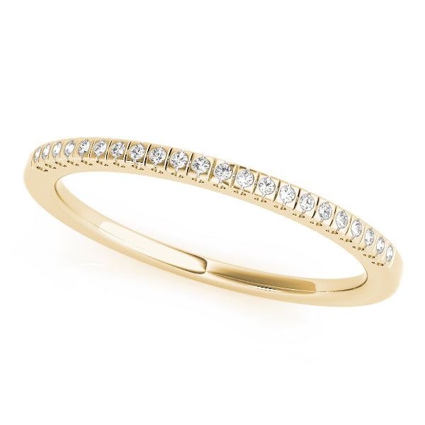 Prong Set Half Eternity Ring in 10K/14K gold and platinum with certified lab-grown or natural diamonds