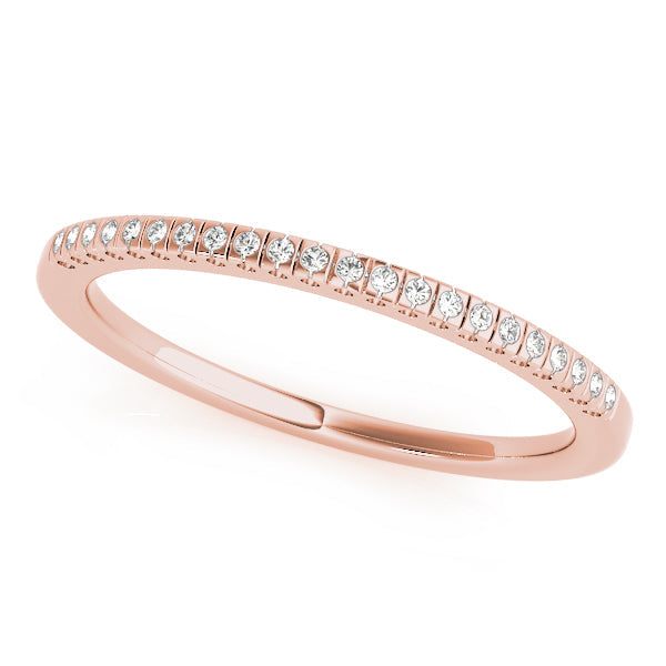 Prong Set Half Eternity Ring in Gold & Platinum